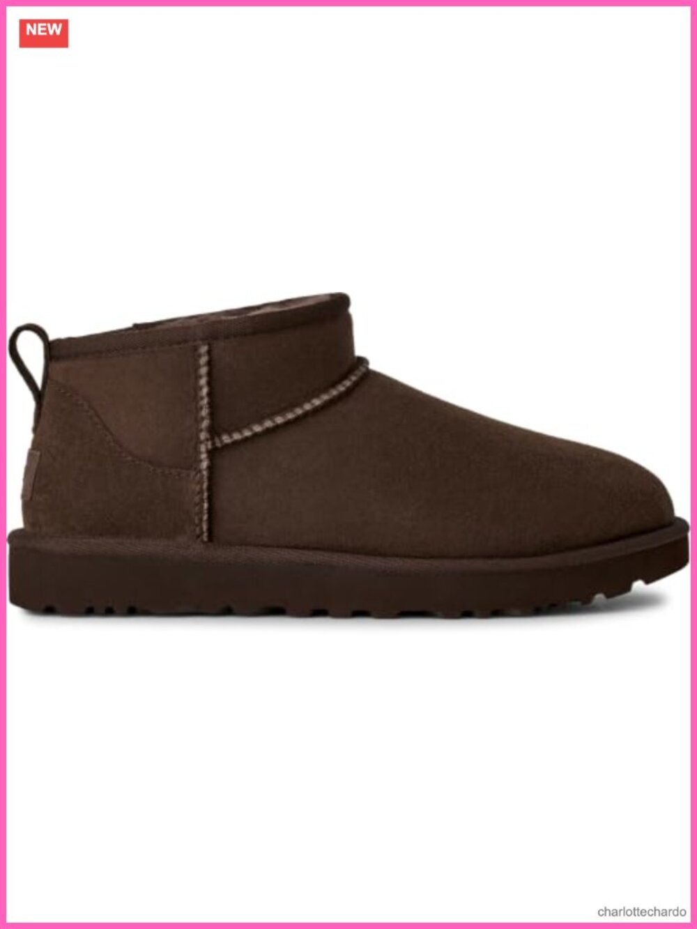 UGG Classic Ultra Mini Ankle Bootie Women's Sheepskin Suede Slip-On